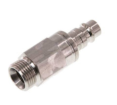 Acier inoxydable 316L DN 7.2 (Euro) Air Coupling Plug G 3/8 inch Male Double Shut-Off