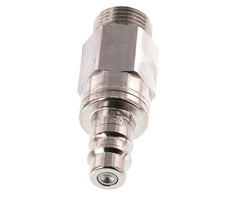 Acier inoxydable 316L DN 7.2 (Euro) Air Coupling Plug G 3/8 inch Male Double Shut-Off