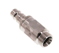 Acier inoxydable 316L DN 7.2 (Euro) Air Coupling Plug G 3/8 inch Male Double Shut-Off