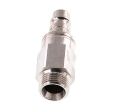 Acier inoxydable 316L DN 7.2 (Euro) Air Coupling Plug G 3/8 inch Male Double Shut-Off