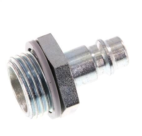 Hardened steel DN 7.2 (Euro) Air Coupling Plug G 1/2 inch Male [2 Pieces]