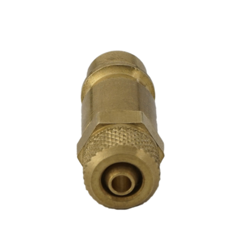 Brass DN 7.2 (Euro) Air Coupling Plug 6x8 mm Union Nut [2 Pieces]