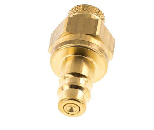 Laiton DN 7.2 (Euro) Coupleur d'air Bouchon 6x8 mm Écrou-union Double obturation