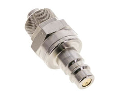 Laiton nickelé DN 7.2 (Euro) Coupleur d'air Bouchon 8x10 mm Écrou-raccord Double obturation