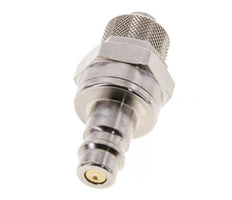 Laiton nickelé DN 7.2 (Euro) Coupleur d'air Bouchon 8x10 mm Écrou-raccord Double obturation