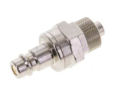 Laiton nickelé DN 7.2 (Euro) Coupleur d'air Bouchon 8x10 mm Écrou-raccord Double obturation
