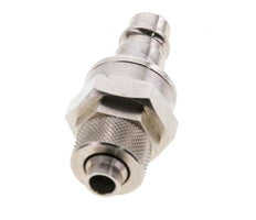 Laiton nickelé DN 7.2 (Euro) Coupleur d'air Bouchon 8x10 mm Écrou-raccord Double obturation