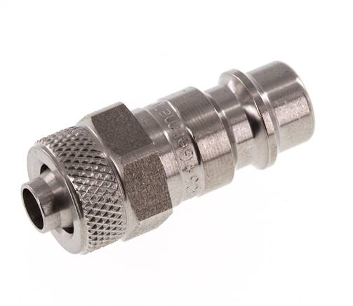 Acier inoxydable DN 7.2 (Euro) Coupleur d'air Bouchon 6x8 mm Écrou-raccord