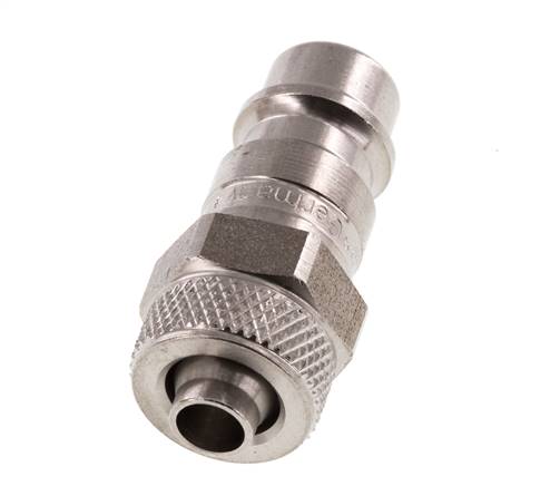 Acier inoxydable DN 7.2 (Euro) Coupleur d'air Bouchon 6x8 mm Écrou-raccord