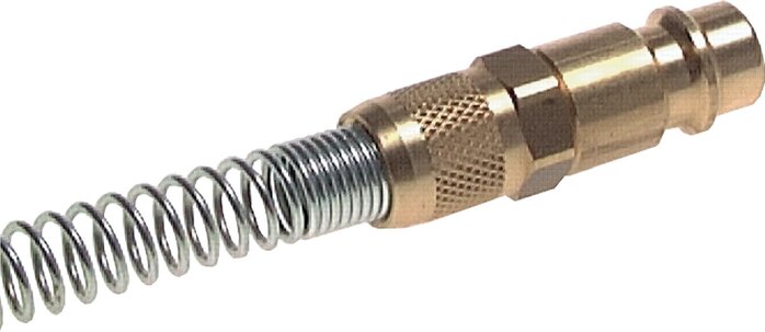 Laiton nickelé DN 7.2 (Euro) Coupleur d'air Bouchon 4x6 mm Écrou-raccord Coudé-Protégé Rotatif