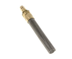 Laiton DN 7.2 (Euro) Air Coupling Plug 6x8 mm Union Nut Bend-Protect with Check Valve
