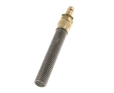 Laiton DN 7.2 (Euro) Air Coupling Plug 6x8 mm Union Nut Bend-Protect with Check Valve
