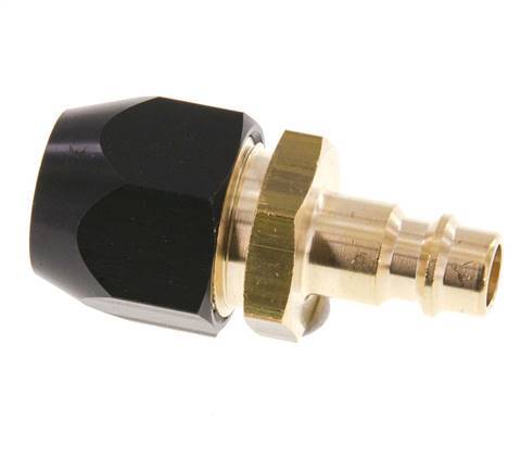 Brass DN 7.2 (Euro) Air Coupling Plug 9x15 mm Union Nut