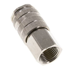 Laiton nickelé Coupleur pneumatique DN 10 Douille G 1/4 pouce Femelle