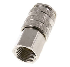 Laiton nickelé Coupleur pneumatique DN 10 Douille G 1/4 pouce Femelle