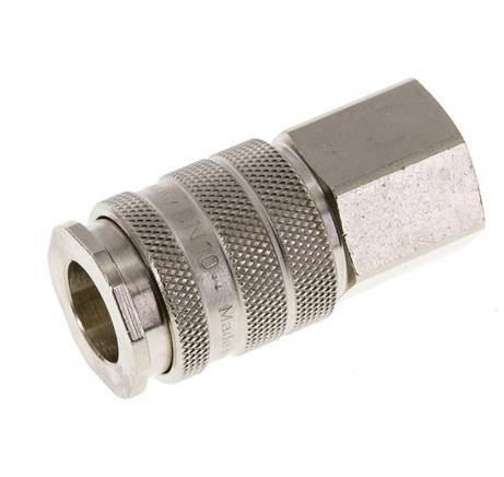 Nickel-plated Brass DN 10 Air Coupling Socket G 1/4 inch Female