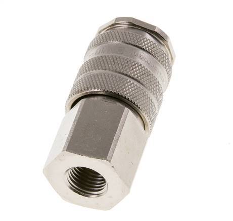 Nickel-plated Brass DN 10 Air Coupling Socket G 1/4 inch Female