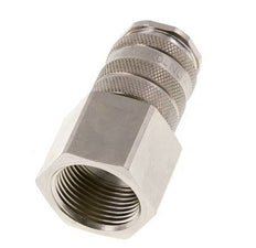 Nickel-plated Brass DN 10 Air Coupling Socket G 3/4 inch Female Double Shut-Off