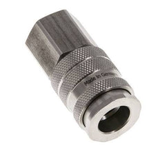 Coupleur d'air DN 10 en acier inoxydable Douille G 1/2 pouce femelle double obturation