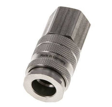 Coupleur d'air DN 10 en acier inoxydable Douille G 1/2 pouce femelle double obturation