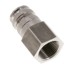 Coupleur d'air DN 10 en acier inoxydable Douille G 3/4 pouce femelle à double obturation