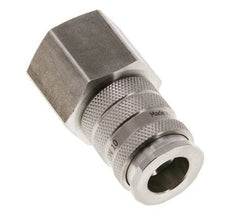 Coupleur d'air DN 10 en acier inoxydable Douille G 3/4 pouce femelle à double obturation