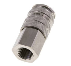 Acier inoxydable DN 10 Coupleur d'Air Douille G 3/8 pouce Femelle Double obturation