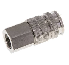 Acier inoxydable DN 10 Coupleur d'Air Douille G 3/8 pouce Femelle Double obturation