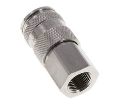 Acier inoxydable 316L DN 10 Coupleur d'Air Douille G 3/8 pouce Femelle Double obturation