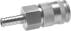 Laiton nickelé Raccord pneumatique DN 10 Douille 19 mm Colonne de tuyau Double obturation