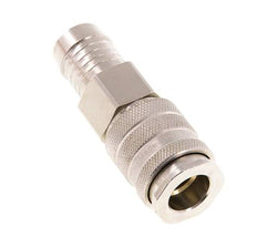 Laiton nickelé Raccord pneumatique DN 10 Douille 19 mm Colonne de tuyau Double obturation