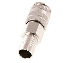 Laiton nickelé Raccord pneumatique DN 10 Douille 19 mm Colonne de tuyau Double obturation