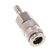 Acier inoxydable DN 10 Coupleur d'air Douille 9 mm Pilier de tuyau Double obturation