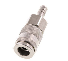 Acier inoxydable DN 10 Coupleur d'air Douille 9 mm Pilier de tuyau Double obturation