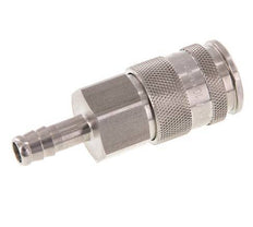 Acier inoxydable DN 10 Coupleur d'air Douille 9 mm Pilier de tuyau Double obturation