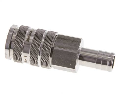 Acier inoxydable 316L DN 10 Manchon de raccord pneumatique 19 mm Colonne de tuyau