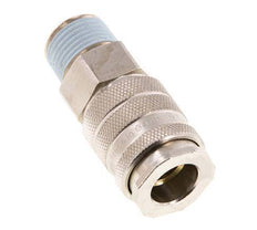 Nickel-plated Brass DN 10 Air Coupling Socket R 1/2 inch Male