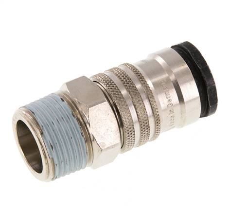 Acier/laiton Coupleur d'air DN 10 Douille R 1/2 pouce Mâle