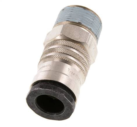 Acier/laiton Coupleur d'air DN 10 Douille R 1/2 pouce Mâle