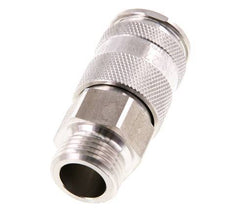 Acier inoxydable 316L DN 10 Manchon d'accouplement d'air G 1/2 pouce mâle à double obturation