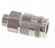 Stainless Steel 316L DN 10 Air Coupling Socket G 3/8 inch Male