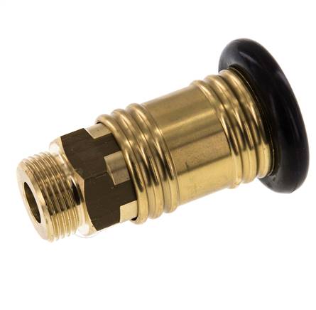 Coupleur d'air DN 12 en laiton Prise femelle G 1/2 pouce mâle