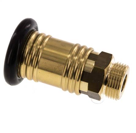 Coupleur d'air DN 12 en laiton Prise femelle G 3/4 pouce mâle