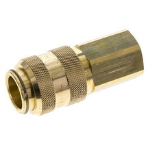 Brass DN 15 Air Coupling Socket G 3/4 inch Female Double Shut-Off