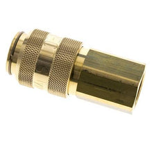 Brass DN 15 Air Coupling Socket G 3/4 inch Female Double Shut-Off