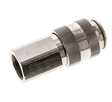 Nickel-plated Brass DN 15 Air Coupling Socket G 3/4 inch Female Double Shut-Off