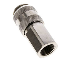 Nickel-plated Brass DN 15 Air Coupling Socket G 3/4 inch Female Double Shut-Off