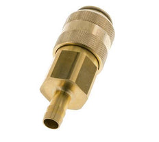 Brass DN 15 Air Coupling Socket 13 mm Hose Pillar Double Shut-Off