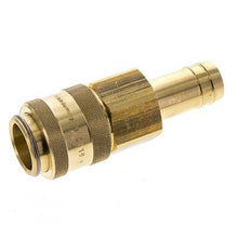 Brass DN 19 Air Coupling Socket 25 mm Hose Pillar Double Shut-Off