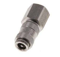 Stainless steel DN 2.7 (Micro) Air Coupling Socket G 1/8 inch Female Double Shut-Off